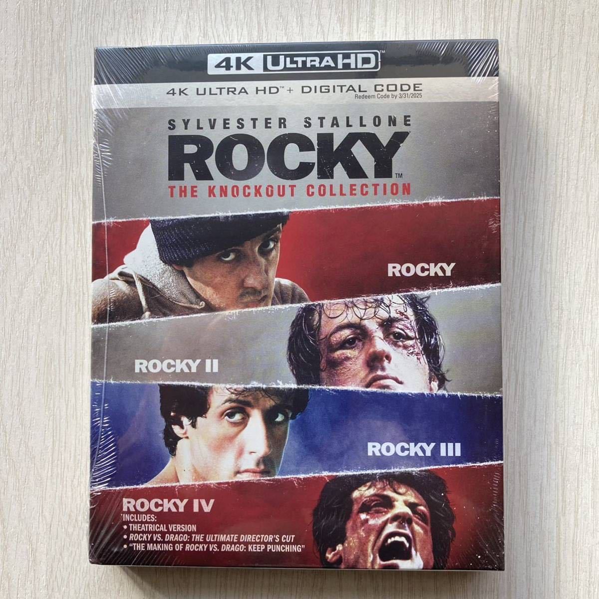 新品　ロッキー ザ・ノックアウト・コレクション 4K UHD 日本語有り　輸入版　北米版 Rocky : シルヴェスター・スタローン_画像1