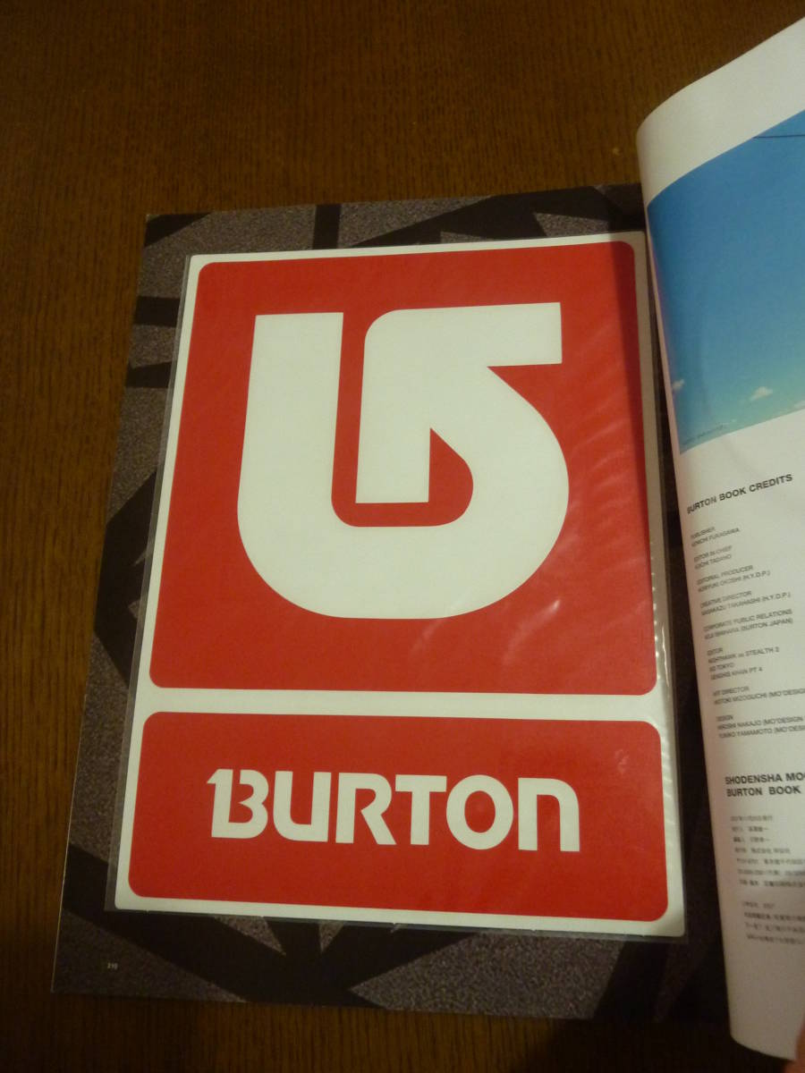 BURTON 木製 置時計＆BURTON　BOOK　セットで!(B5ステッカー、DVD付き）!!!_画像7