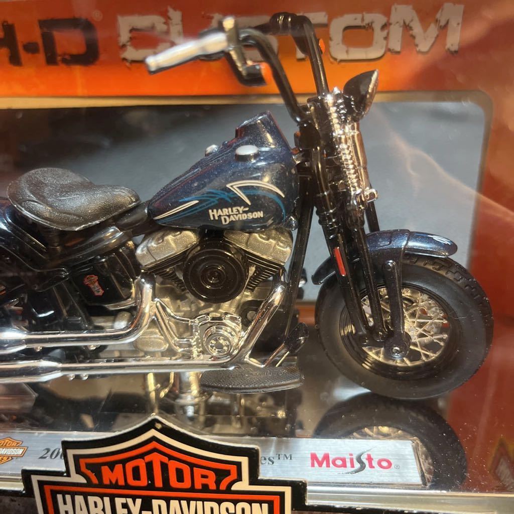 1/18 ハーレーダビッドソン HARLEY-DAVIDSON 2008 FLSTSB Cross Bones クロスボウンズ クロスボーンズ アメリカン ミニカー Maistoマイストの画像3