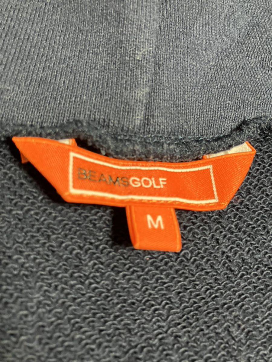 送料無料 美品 BEAMS GOLF ビッグロゴ フーディー パーカー ゴルフウェア_画像8