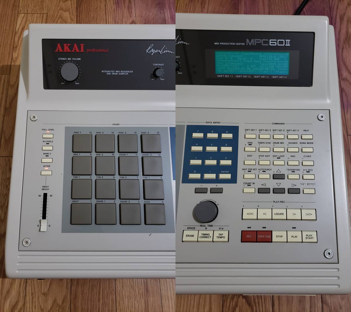  price cut possible! last exhibition!!*AKAI MPC60mkⅡ* full memory 2MB newest OS maintenance settled . backlight new goods power supply 3 core specification original box manual attaching 