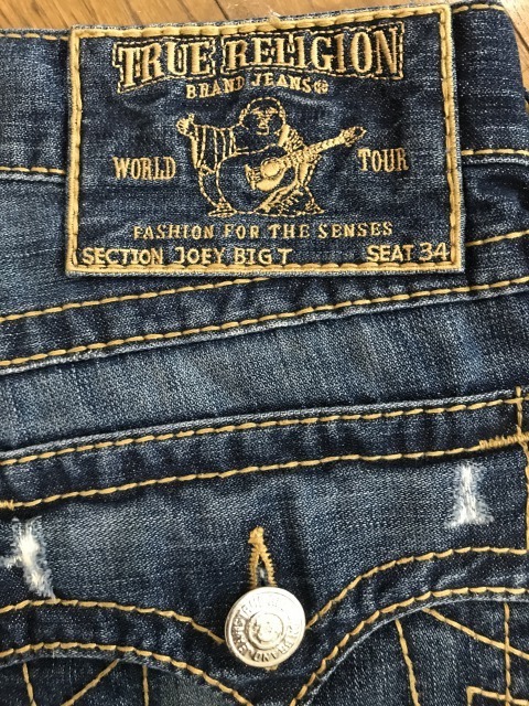 ※ TRUE RELIGION トゥルーレリジョン JOEY BIGT 24803RTDL デニムパンツ 濃いインディゴ 米国製 30 　　 BJBJ.G_画像6