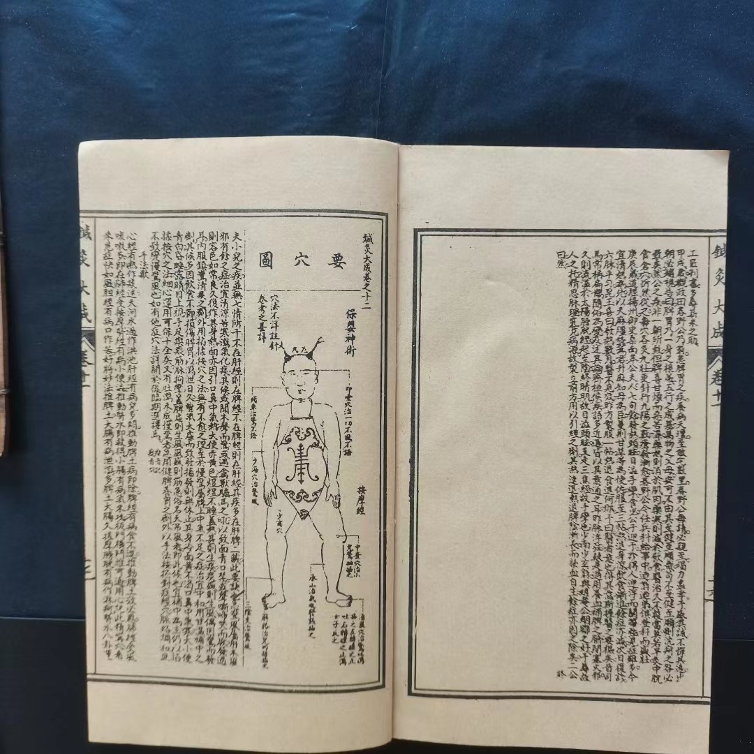  古書 收藏 清代 超希少 線裝 中国古書 全巻12 冊 【製図鍼灸大成 】 中国 古文書 中国古美術 風水医学類線装書 M s6-010610