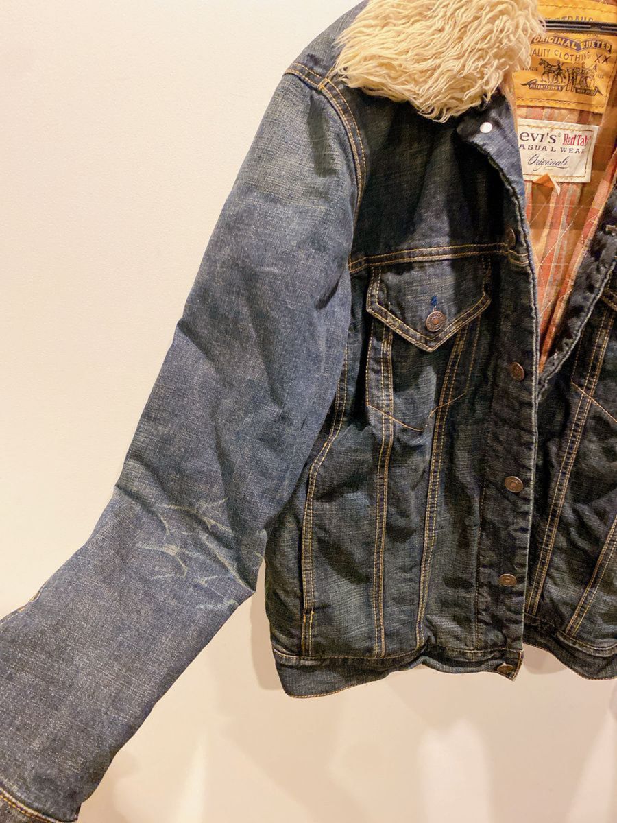 Levi's RedTab リーバイス レッドタブ 中綿デニムジャケット 襟 Levi's RedTab リーバイス レッドタブ 中綿デニムジャケット 襟