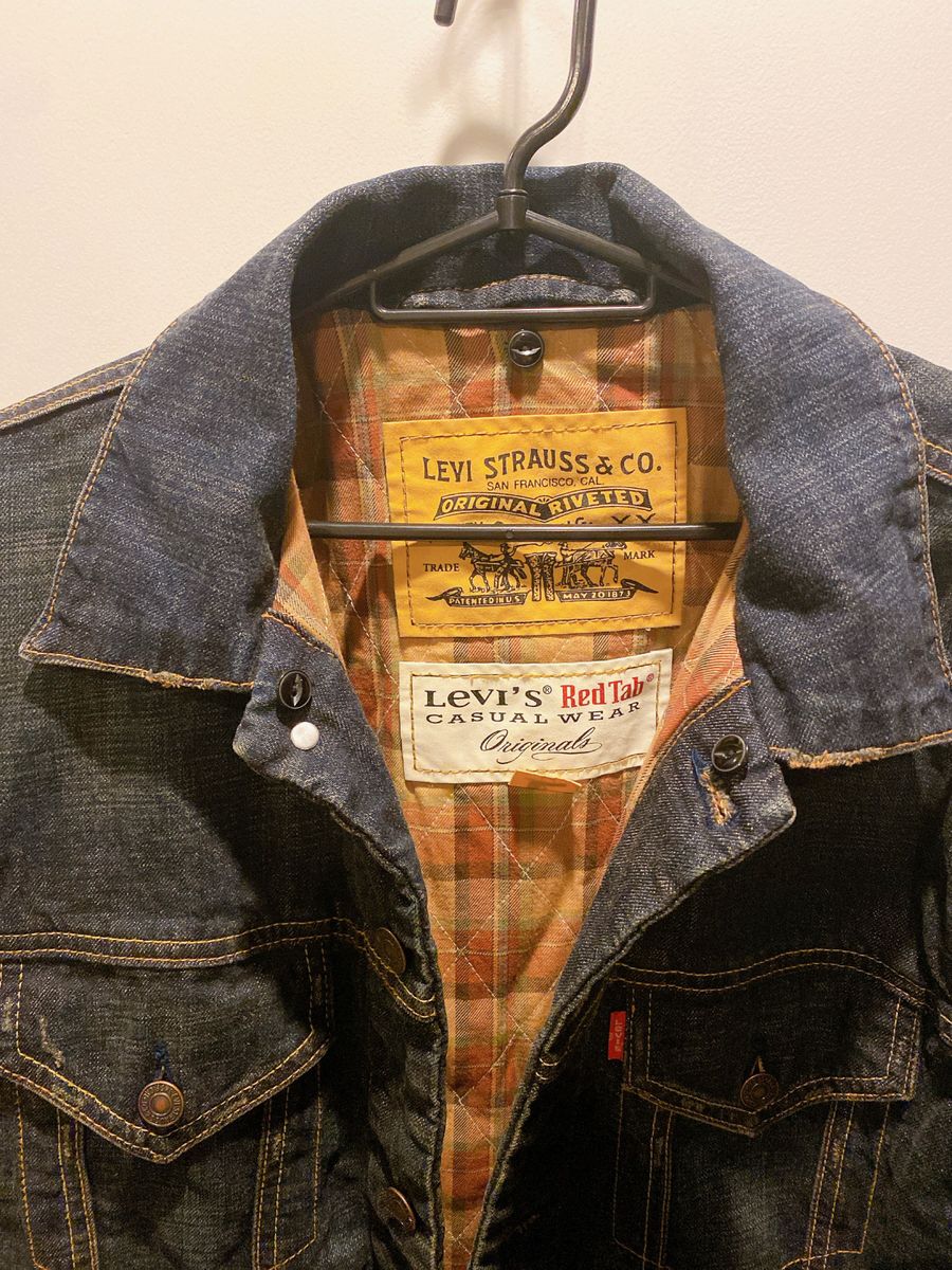 Levi's RedTab リーバイス レッドタブ 中綿デニムジャケット 襟 Levi's RedTab リーバイス レッドタブ 中綿デニムジャケット 襟