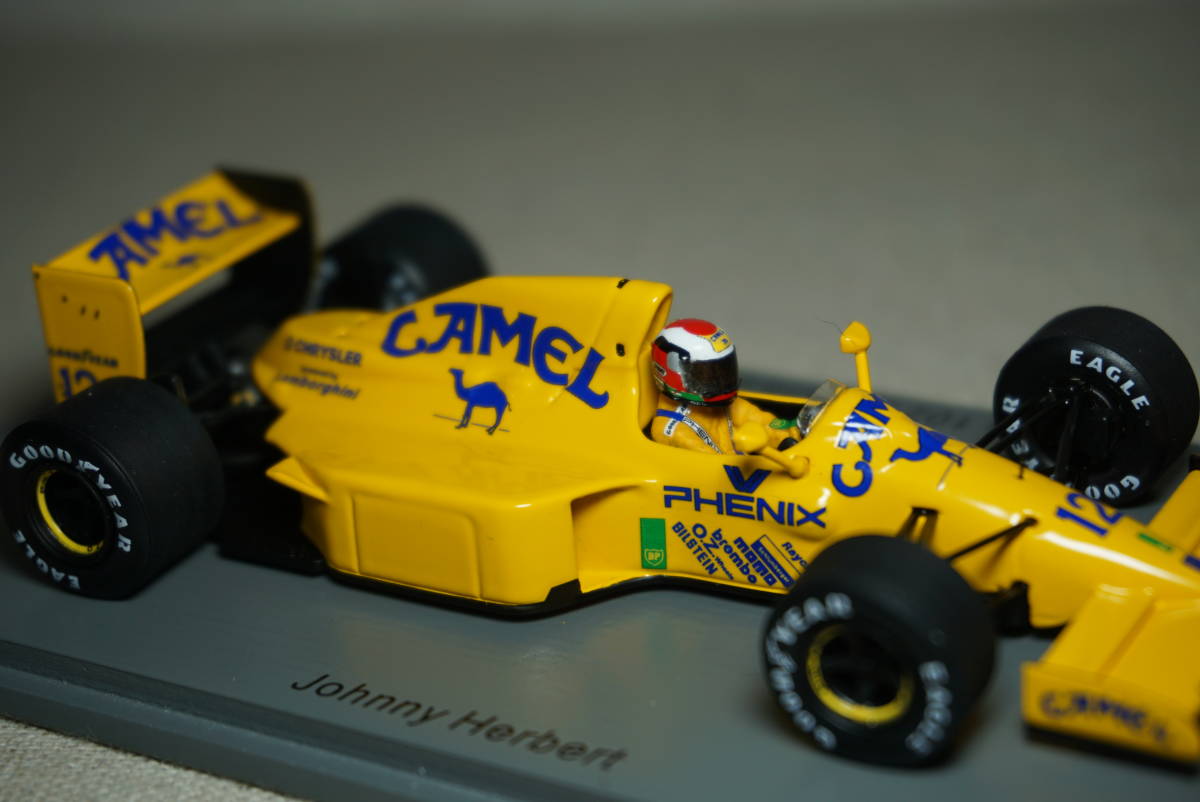 1/43 タバコデカール加工ハーバート日本GP spark Lotus 102 Lamborghini #12 Herbert 1990 Japan ロータスランボルギーニキャメル|代購幫