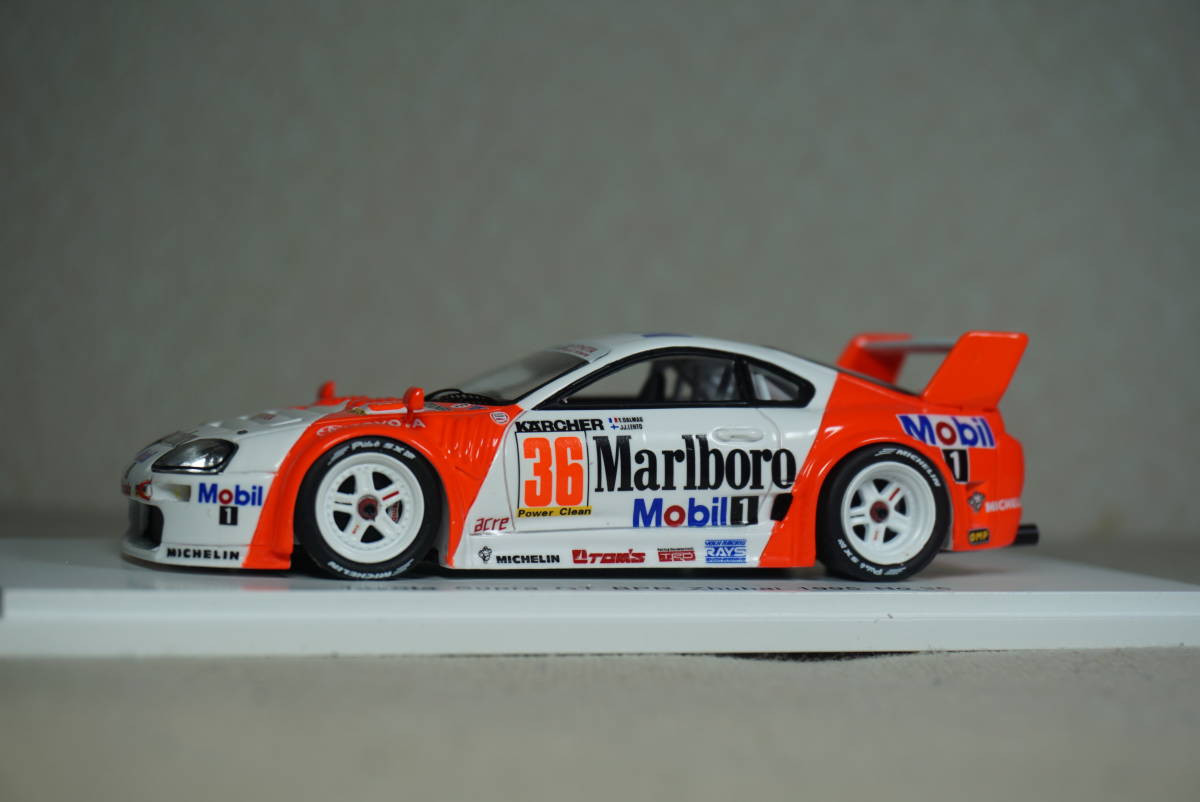 1/43 たばこデカール加工 BPR ズーハイ spark TOYOTA Supra GT LM #36 Tom's 1995 Zhuhai 3hours トヨタ スープラ GT1 GT 1 トムス ロム