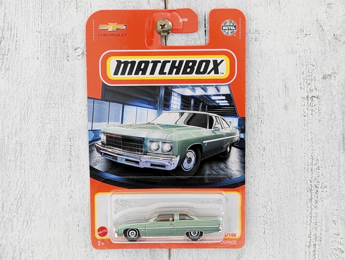 ●シェビー カプリス '75 CHEVY CAPRICE 緑●2022 MATCHBOX マッチボックス_画像1