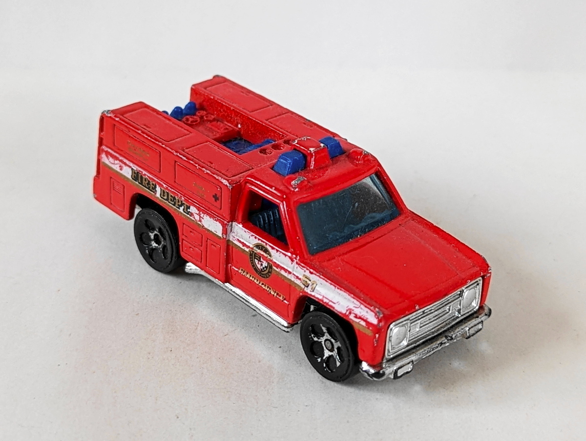 ▽1/64 ジャンク LOOSE▽レスキュー レンジャー RESCUE RANGER 赤▽5Pack 1997 HOT WHEELS ホットウィール_画像3