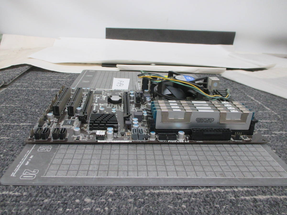 Ｆ393　　　　ASRock Z77 Pro CPU,メモリ付き　マザーボードマザーボード　_画像5