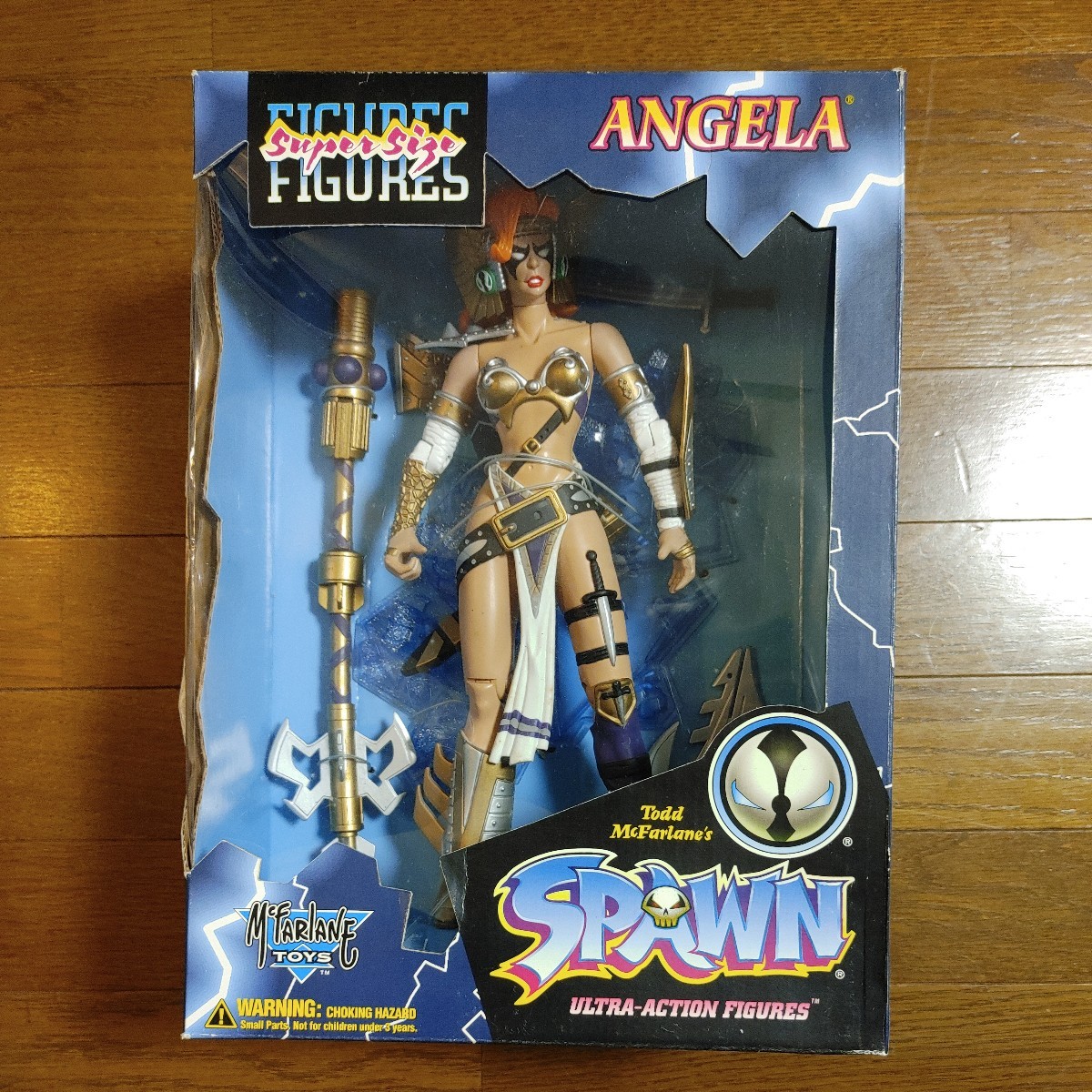 McFARLANE TOYSmak мех Len игрушки Super Size SPAWN ANGELA Anne jela Ultra * action фигурка неиспользуемый товар 