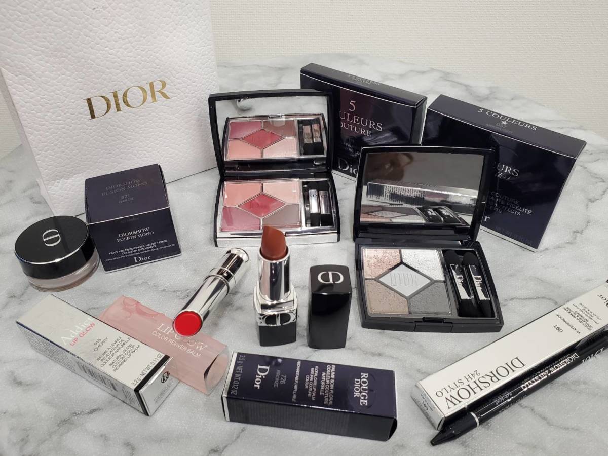 1556■Dior ディオール　化粧品　コスメ　サンク　クルール　クチュール　ディオール　アディクト　リップグロウ　おまとめ　6点_画像1