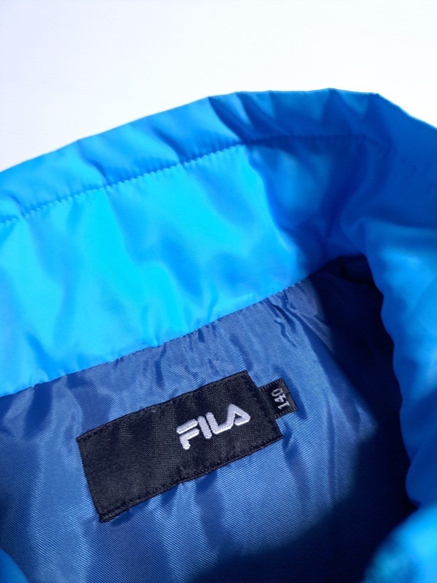 子供服　FILA　男の子 140　長袖　ナイロンジャンパー　中綿　ジップアップ　ブルゾン　スポーツ　キッズ　即決送料無料　防寒　あったか_画像7