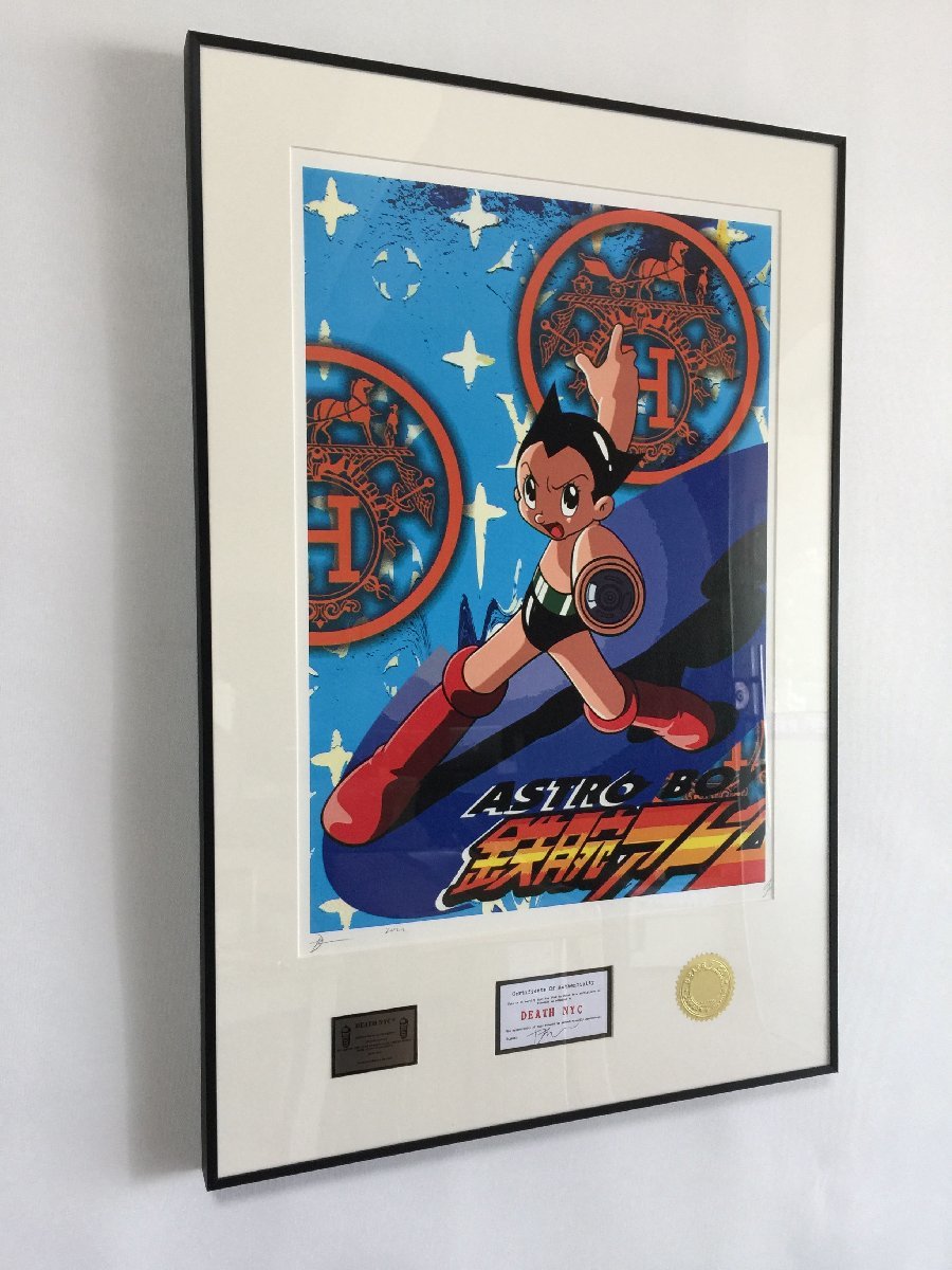 DEATH NYC 額付き 世界限定100枚 アートポスター Astro Boy 鉄腕