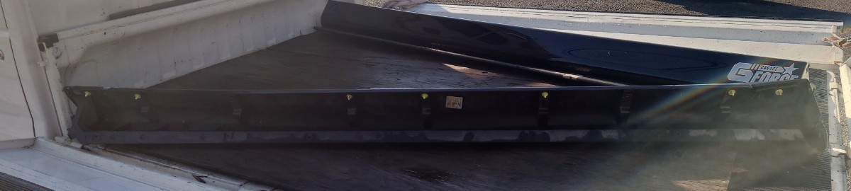 （ 中 古 品 ）三菱 ランエボ9 CT9A 左右 純正 サイド アウター ステップ スポイラー 黒 + 左右 サイドインナー ブラック 黒 ランサー _画像5