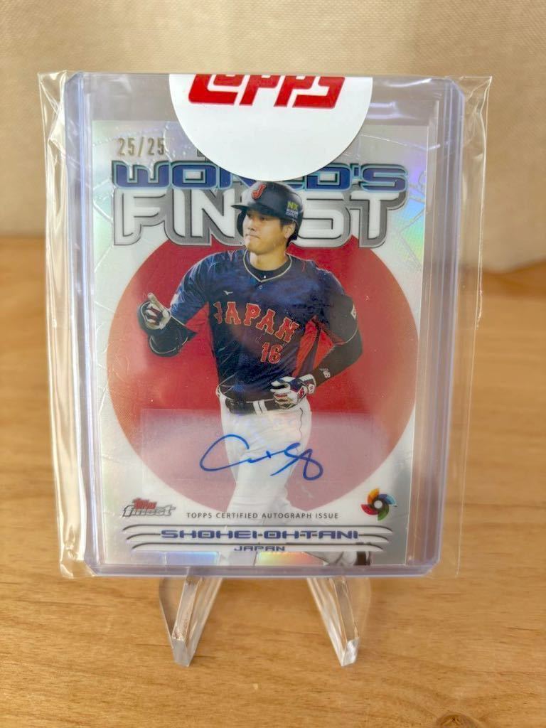 【25/25枚限定】Topps Finest 2023 大谷翔平 直筆サインカード Refractor World’ finest Shohei Ohtani WBC 侍JAPAN エンゼルス_画像1