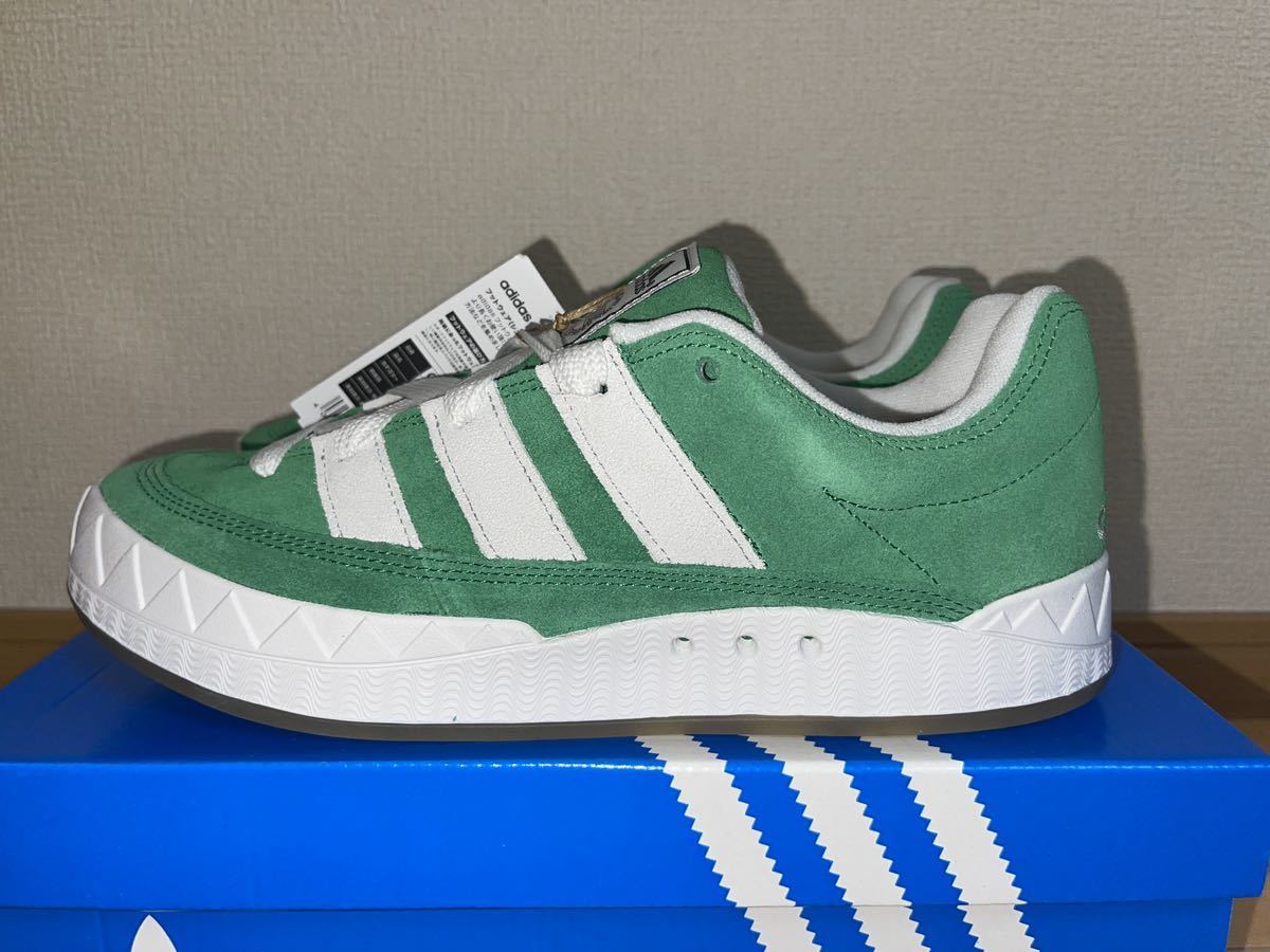 ADIDAS ADIMATIC GREEN/WHITE US9.5 アディダス アディマティック_画像2