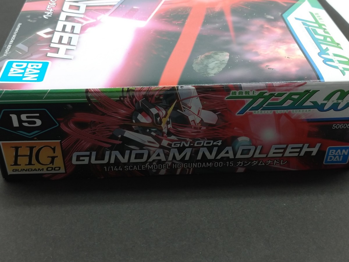 ★未組立★ HG 機動戦士ガンダム00-15 ガンダムナドレ 1/144スケール GN-004 色分け済みプラモデル_画像3