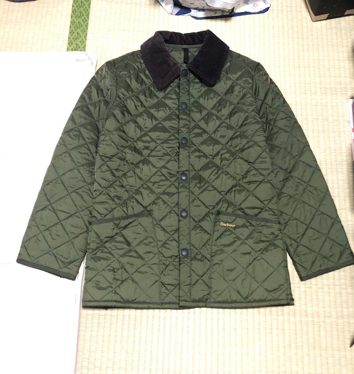 【BARBOUR】バブアー HERITAGE LIDDESDALE ナイロン キルティング ジャケット XXS カーキ 美品_画像6