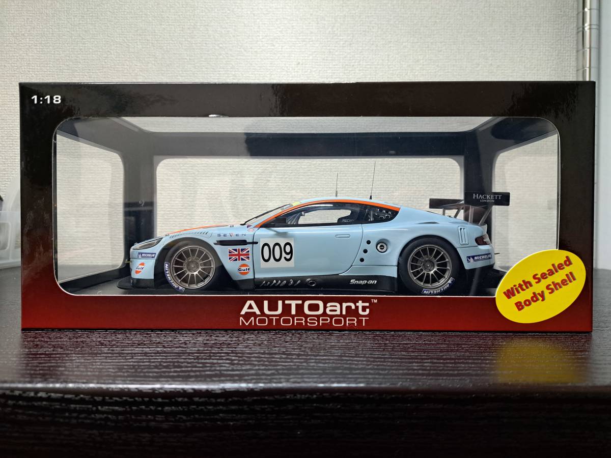 1/18 オートアート ASTON MARTIN RACING DBR9 2008_ガルフカラー_Gulf_アストンマーチン_画像1