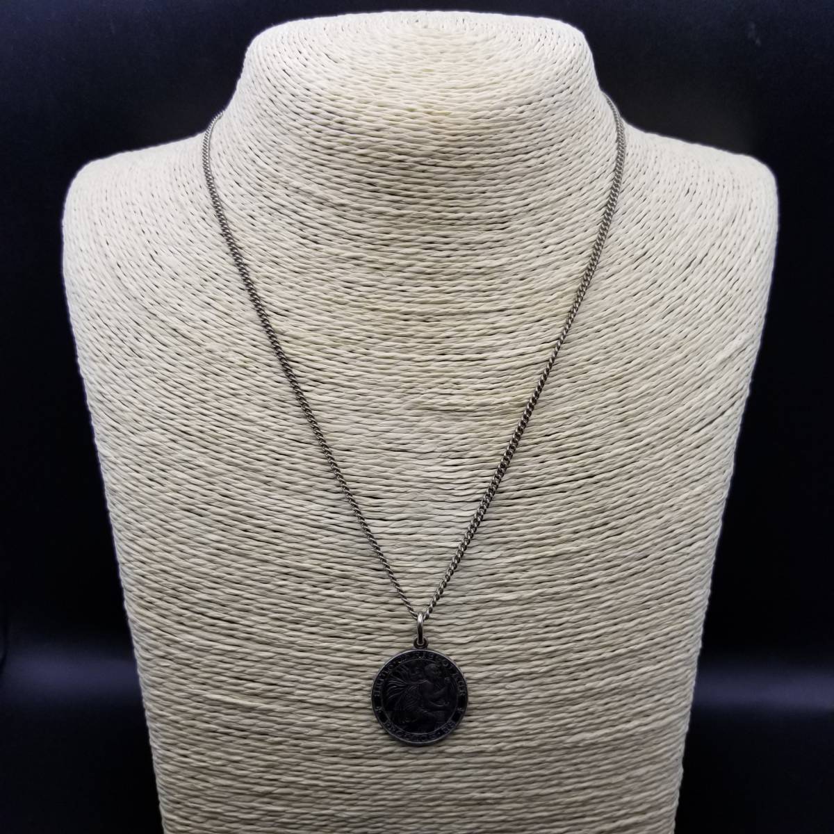 【新作入荷!!】 セントクリストファー シルバー メダルチャーム ヴィンテージ 装身具