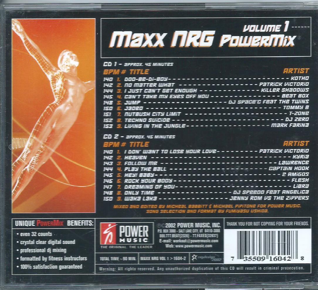 送料無料/4枚同梱可】2枚組・MAXX NRG POWER MIX Volume1★V34_画像2
