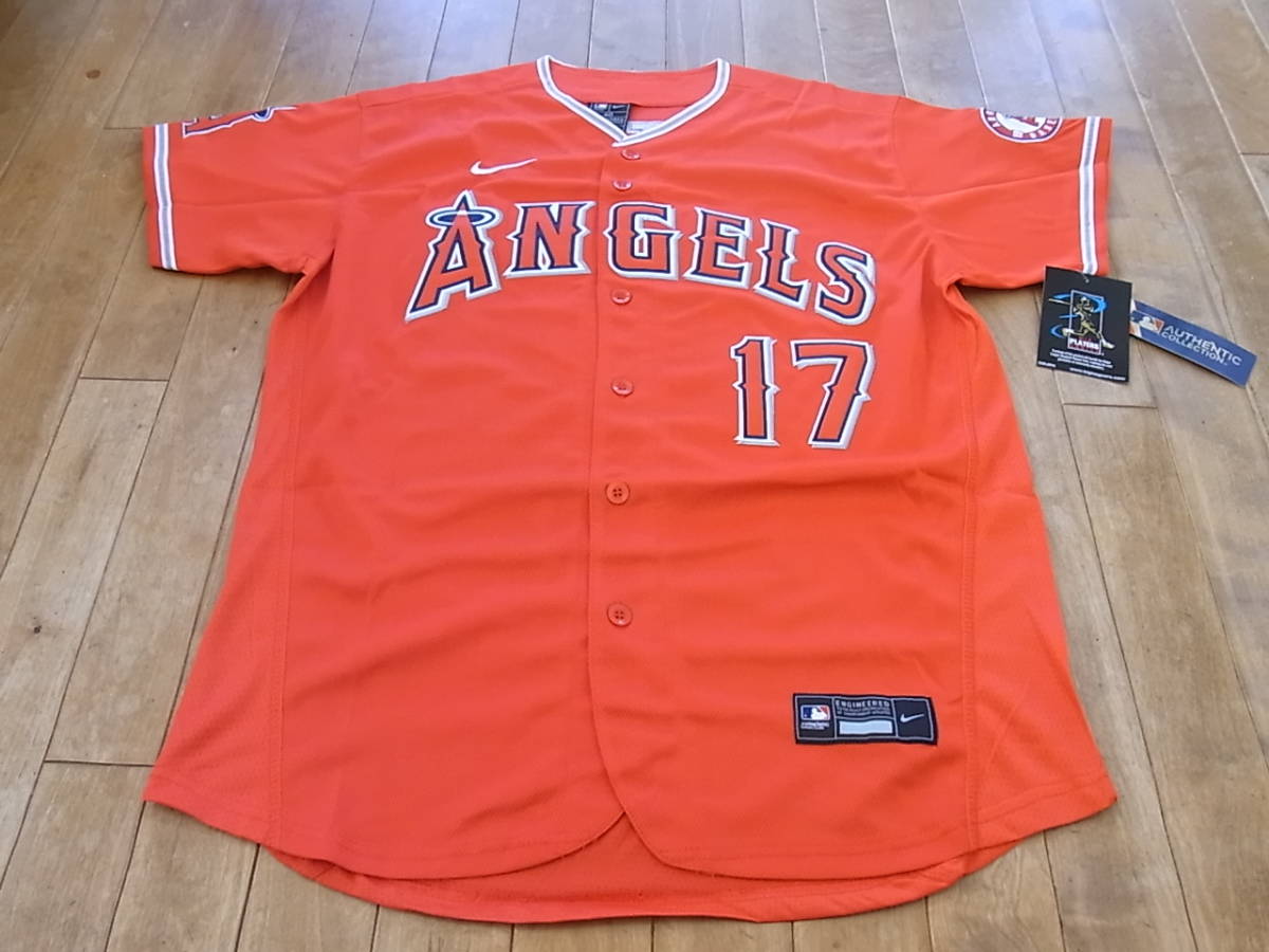 大谷翔平 Shohei OHTANI　ロサンゼルス・エンゼルス Los Angeles Angels　レッド オーセンティック ユニフォーム　ジャージ　新品タグ付き_画像9