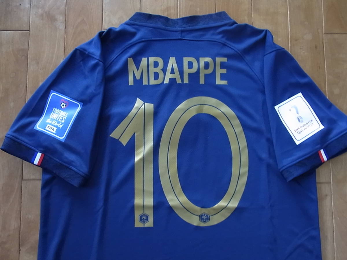 キリアン・エムバペ Kylian Mbappe FIFAワールドカップ カタール 2022 仕様 フランス代表 ホーム ユニフォームの画像3