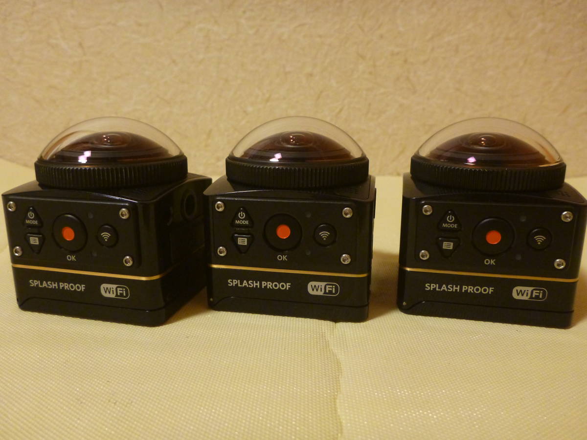 T-12039 / Kodak / 4Kアクションカメラ / PIXPRO / SP360 4K / ３個セット / 通電のみを確認 / ゆうパック発送 / 60サイズ / ジャンク扱い_画像3