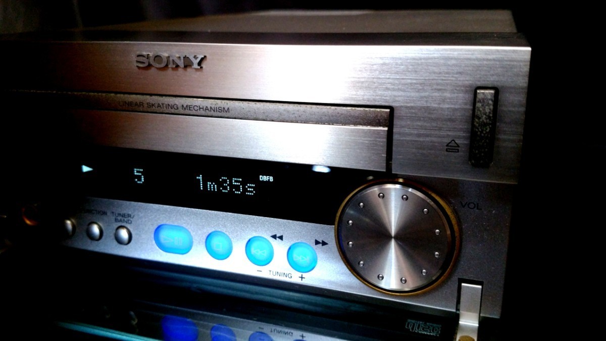 SONY HCD-SD１ ソニー高音質CDレシーバー♪除菌クリーニング品♪ワイドFM対応♪表示明瞭_画像4