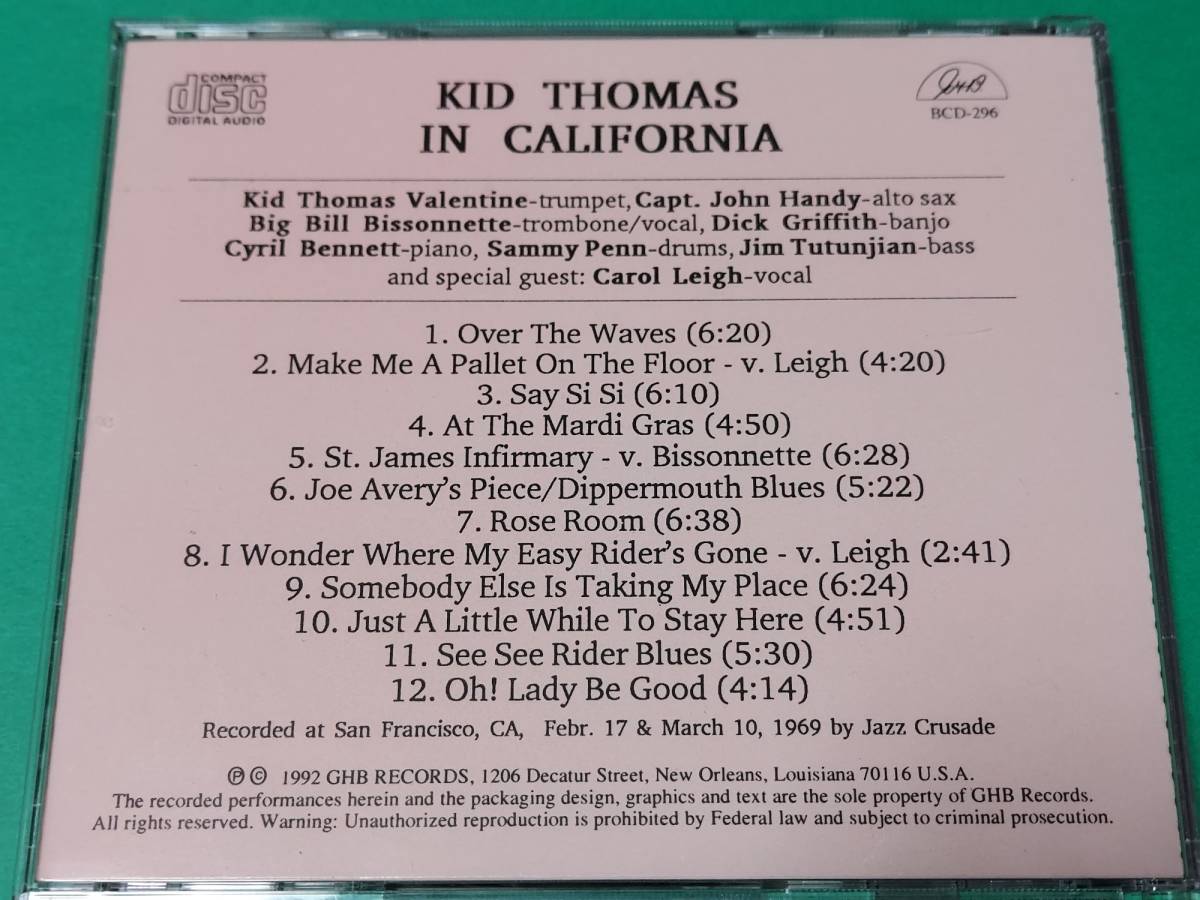 K 【輸入盤】 KID THOMAS / KID THOMAS IN CALIFORNIA 中古 送料4枚まで185円の画像2