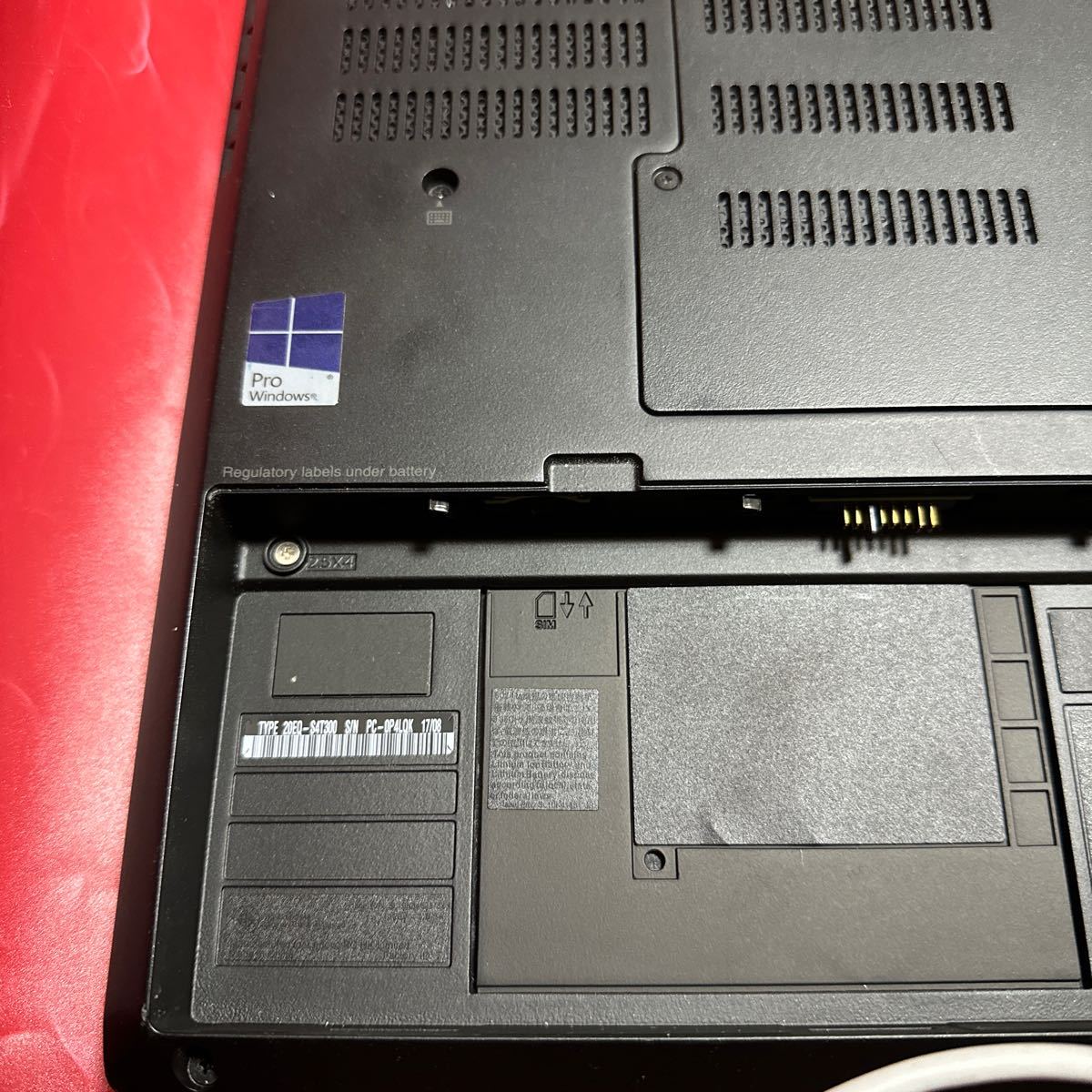 難あり モバイルワークステーション Lenovo ThinkPad P50 20EQS4T300 Core i7-6700HQ/メモリ16GB/HDD500GB? SK2312-K4_画像8