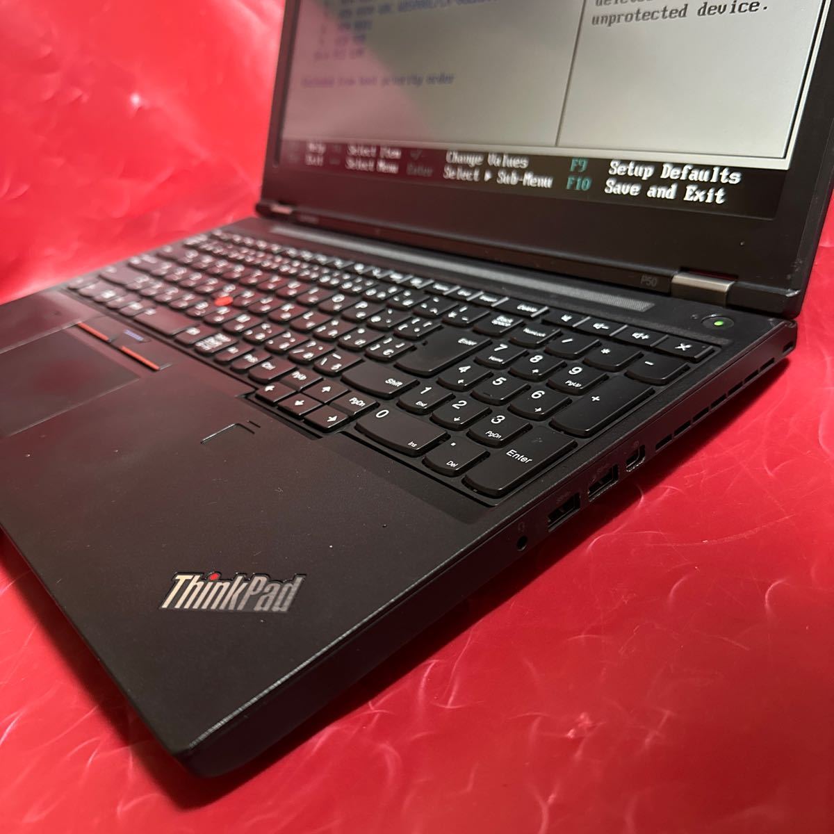 難あり モバイルワークステーション Lenovo ThinkPad P50 20EQS4T300 Core i7-6700HQ/メモリ16GB/HDD500GB? SK2312-K4_画像4