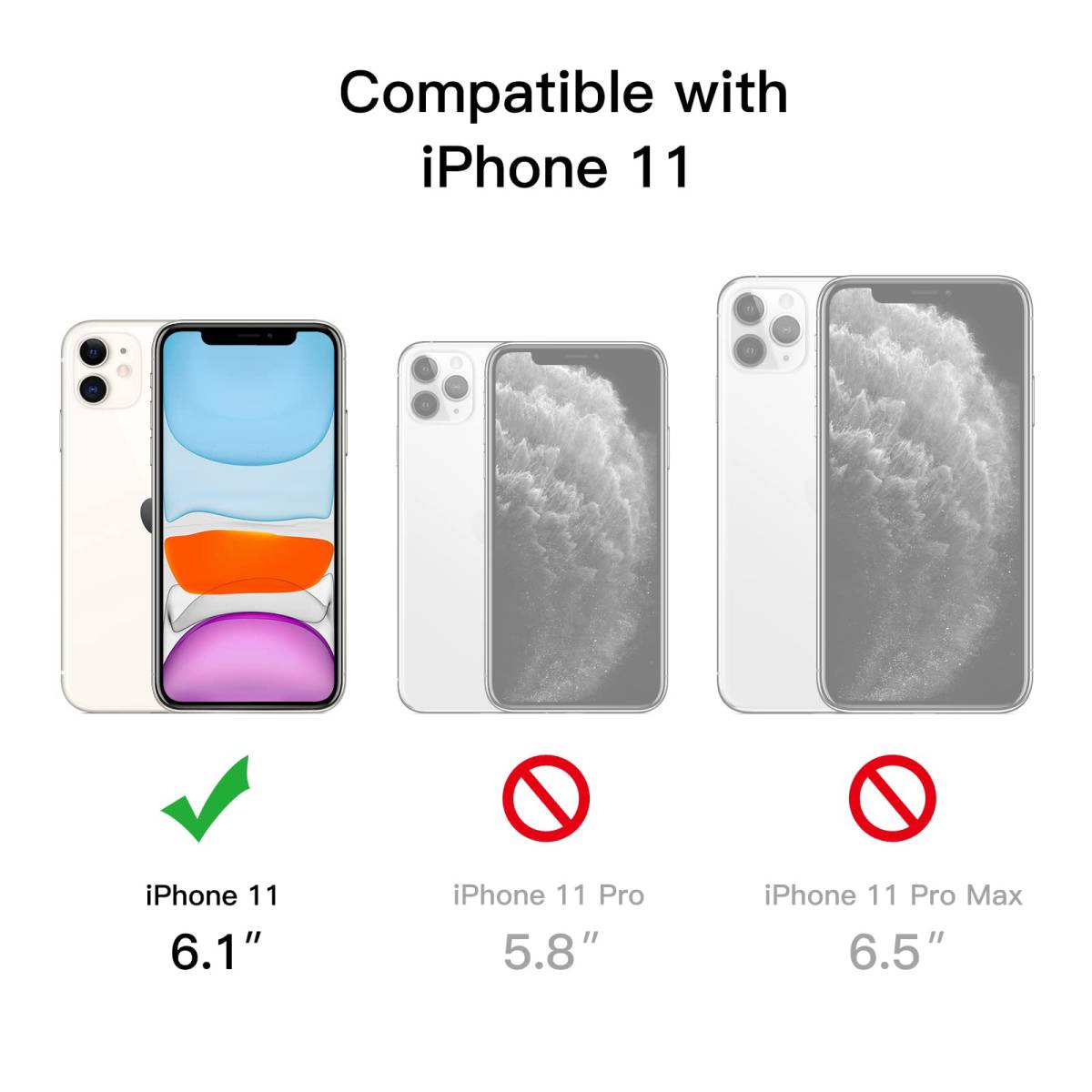 【人気商品】ケース 6.1インチ専用 カメラレンズ iPhone11 完全保護カバー 軽量 超薄型(0.35mm薄さ) マット質感_画像7