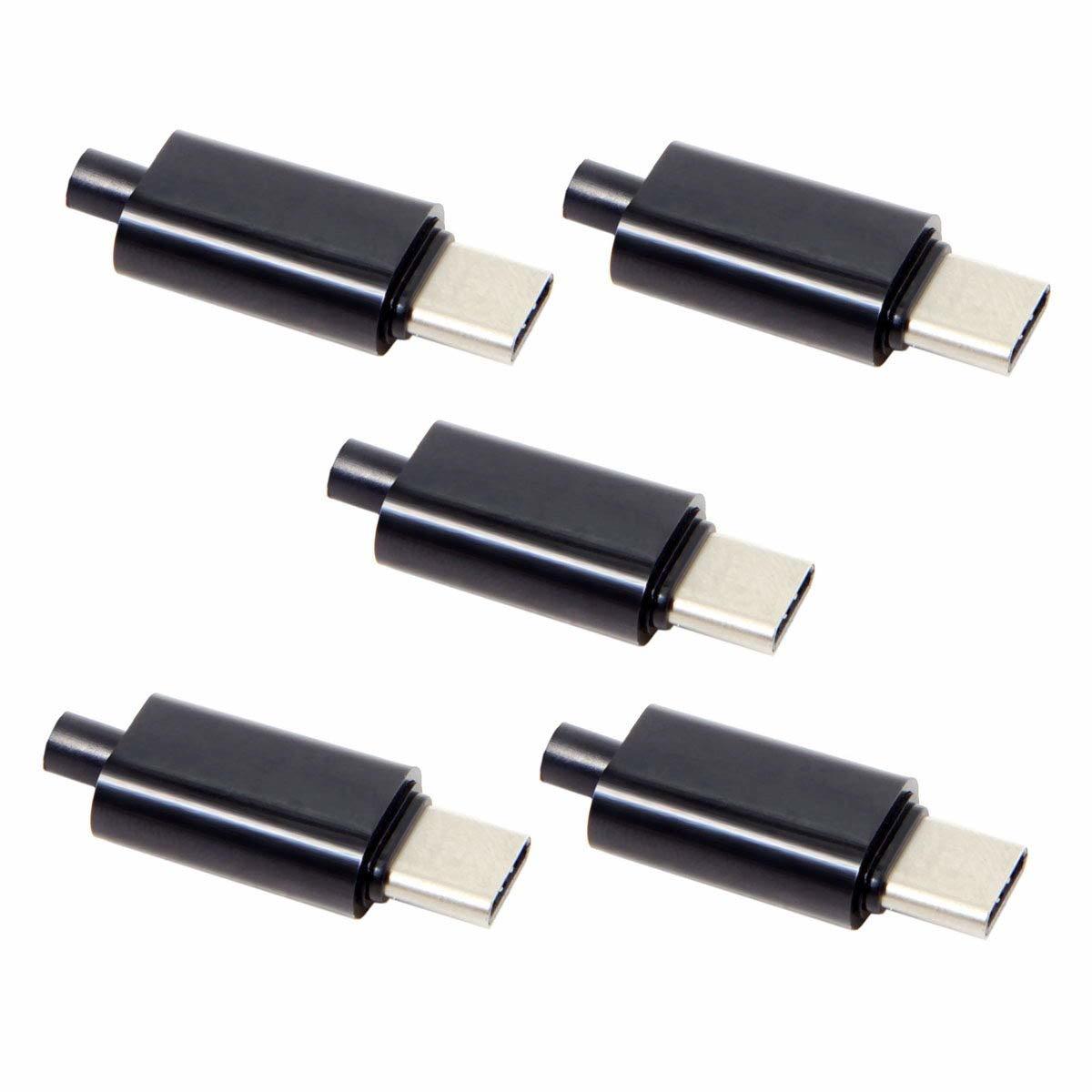 【人気商品】DIY 24ピン USB 5個/ロット Type C USB-C オス OTG Cablecc ホストタイプ 5.1k_画像10