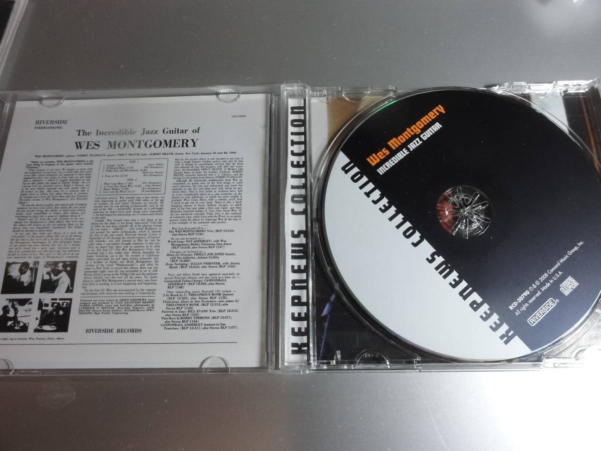 WES MONTGOMERY WITH TOMMY FLANAGAN ウェス・モントゴメリー THE INCREDIRLE JAZZ GUTAROF  SHM-CD高音質 国内盤 24Bitリマスターの画像3