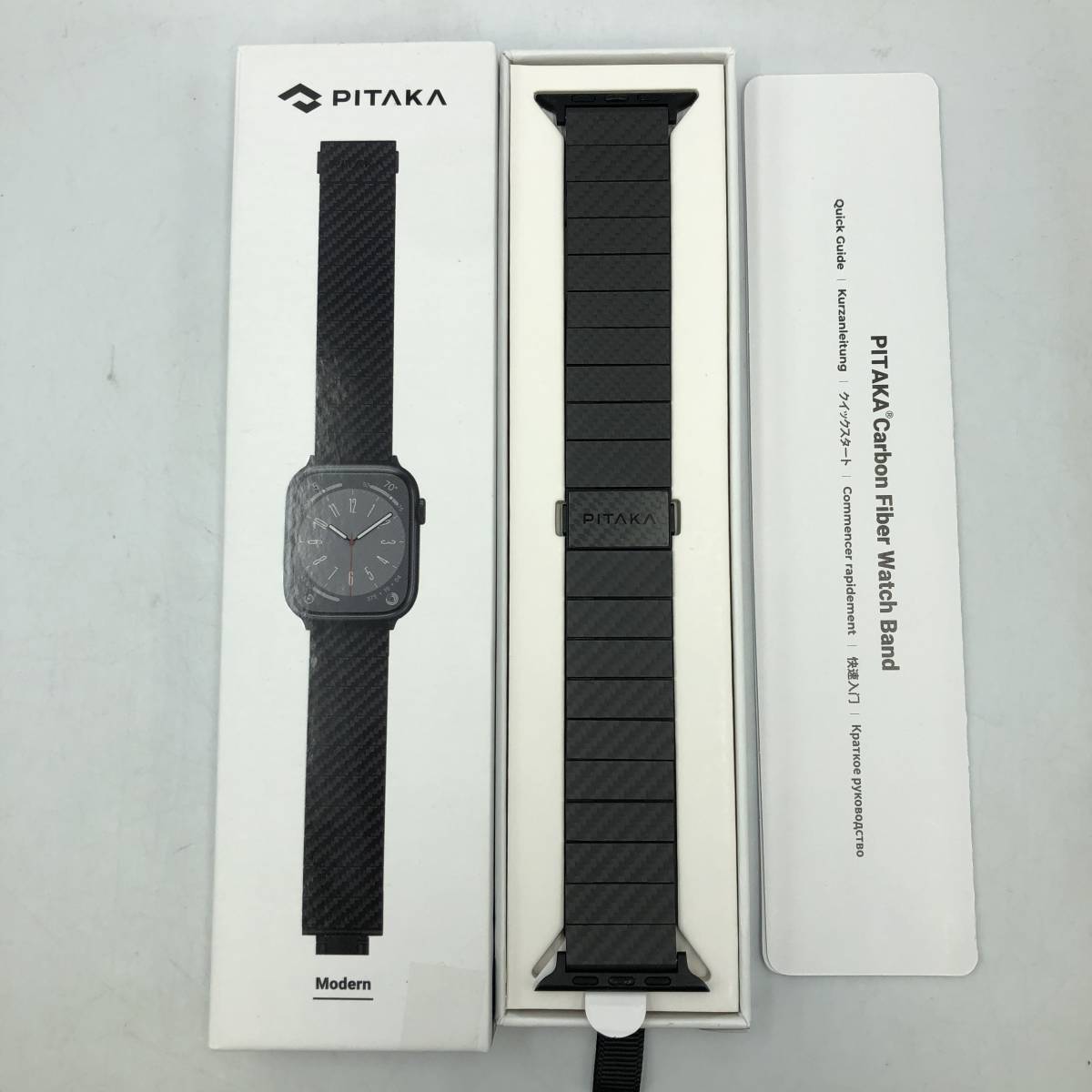 PITAKA カーボン製 Watch Band モダン Apple Watch 対応 バンド/Y13483-X2_画像1