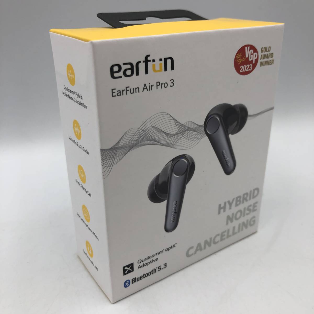 【通電確認済】EarFun Air Pro 3 ANC搭載 完全ワイヤレスイヤホン/Y13533-X2_画像1