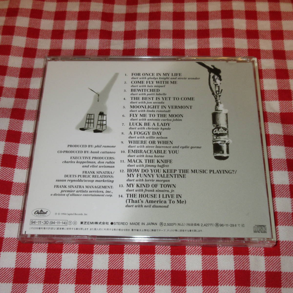  Frank *sina тигр &f линзы / Duet Ⅱ{ записано в Японии CD}* Steve .-* wonder / Linda * long shutato/klisi-* - Индия другой 