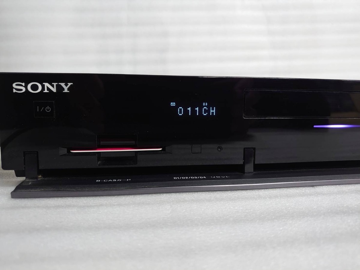 SONY ソニー Blu-ray ブルーレイ DVD RECORDER レコーダー BDZ-RX50 2009年製 動作確認済 B-CASカード付き_画像3