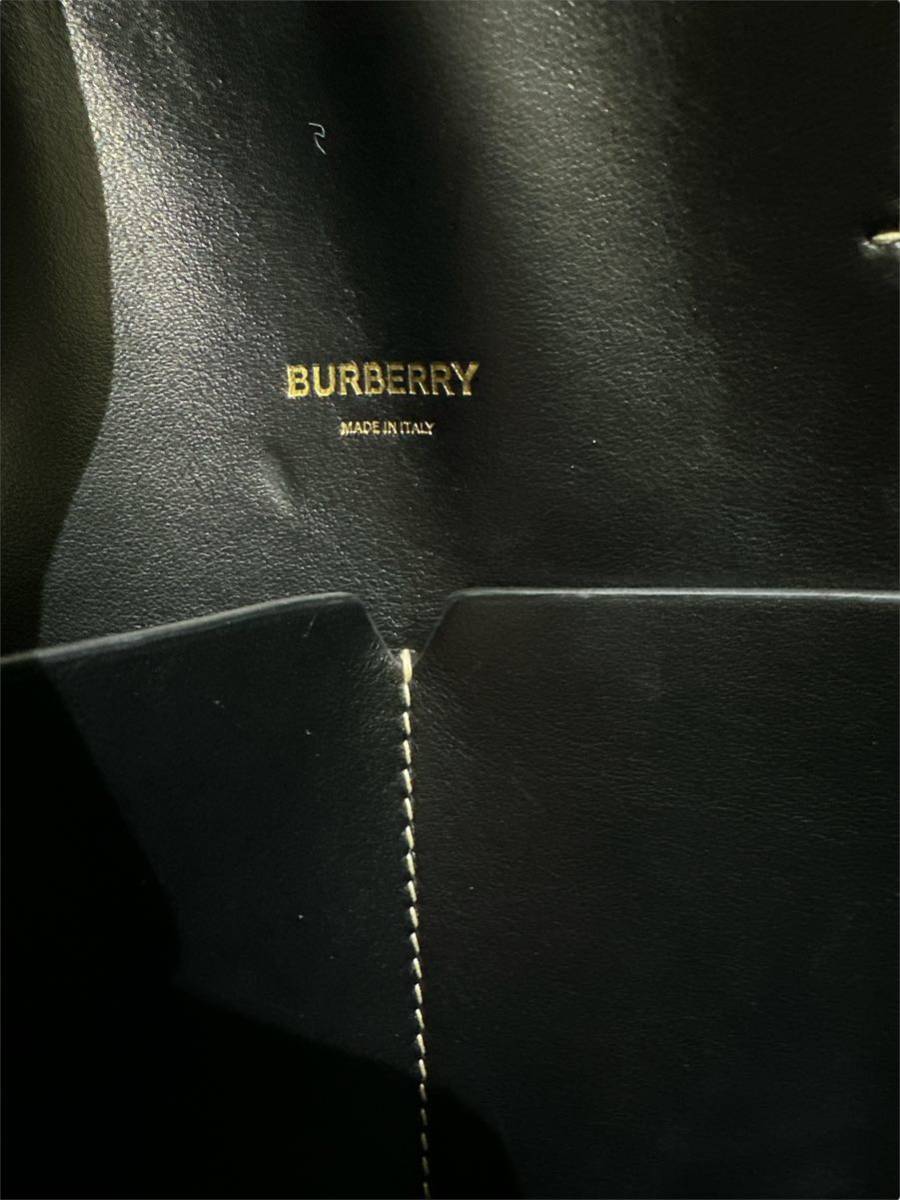 【美品】BURBERRY LONDON バーバリーロンドン トートバッグ ブラウン PVC×レザー TBロゴ レディース 肩掛け bag 鞄　　管理番号T6_画像5