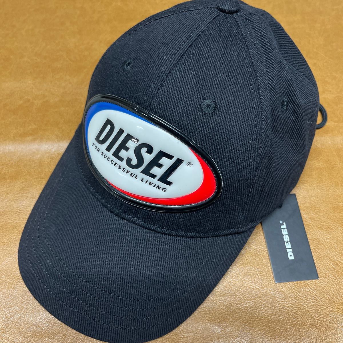 DIESEL ディーゼル キャップ 帽子 キャップ ベースボールキャップ ブラック 黒 未使用 CAP ロゴ_画像1