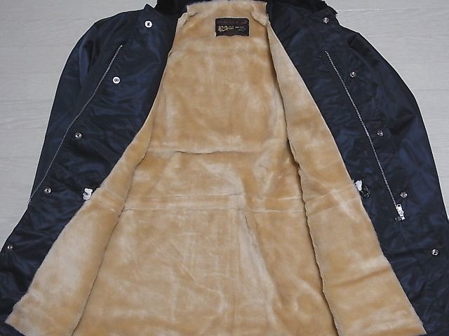 未使用タグ付き　DE－LUXE Coat 防寒着　SIZE:3L　色：紺　デラックス　ドカジャン　カストロコート 旧車會　暴走族　街道レーサー　ロング_画像6