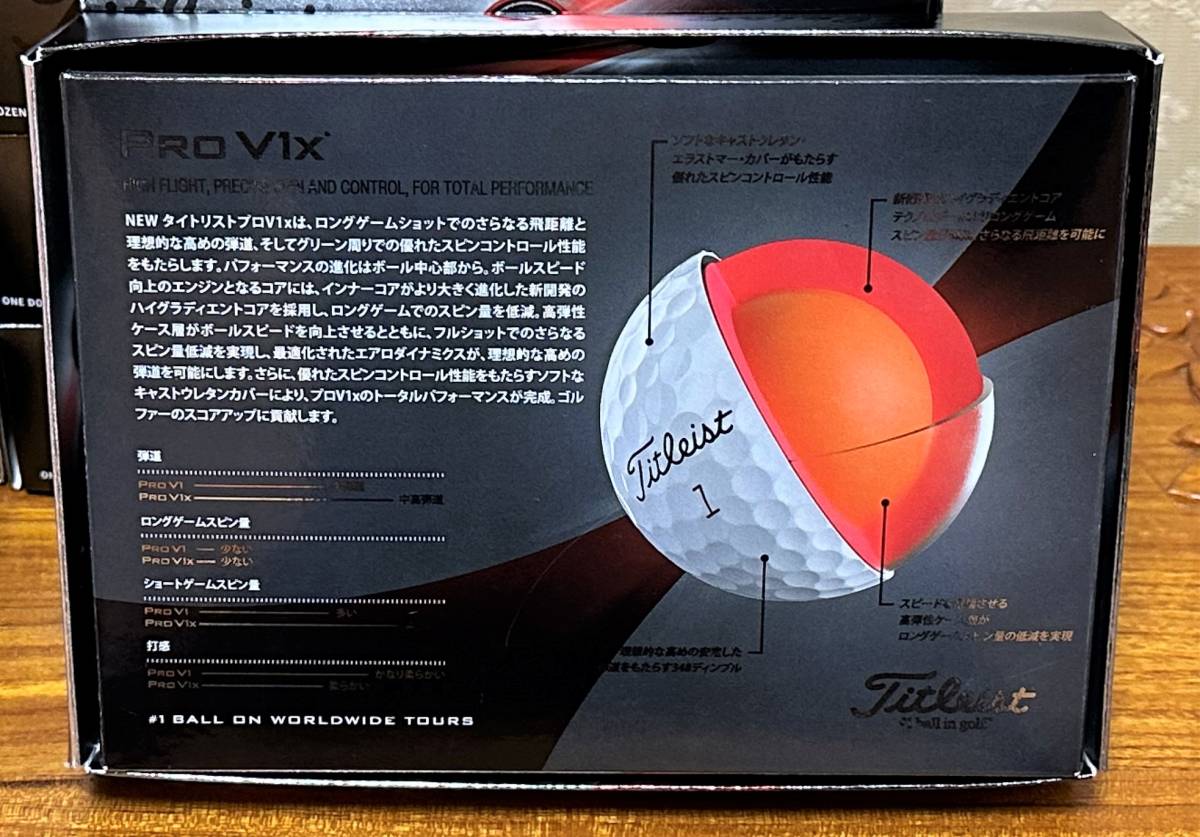 ☆送料無料☆新品☆10ダースまとめて☆　Titleist　NEW PRO V1x　タイトリスト　_画像9