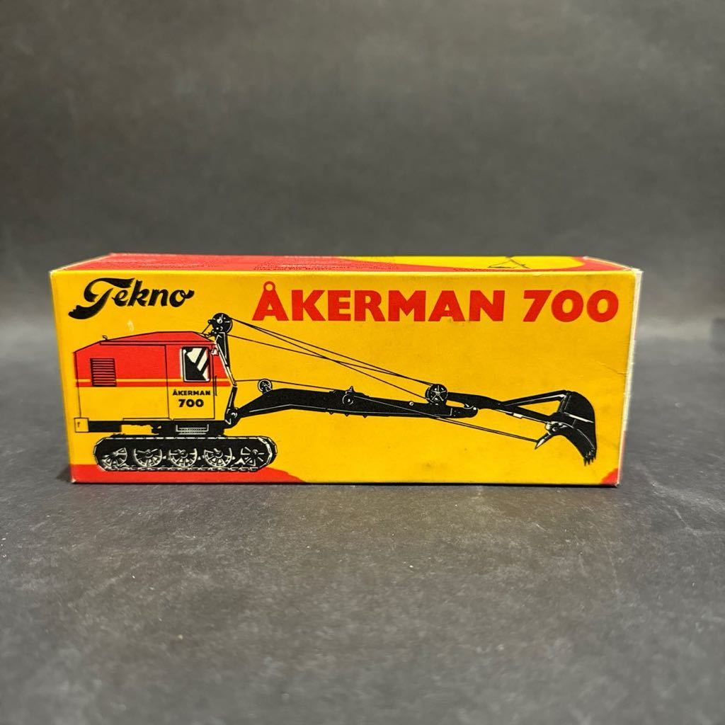 当時物未使用☆'71 TEKNO/ テクノ AKERMAN700 860 ショベルカー アッカーマン デンマーク製 ビンテージ ミニカー_画像5