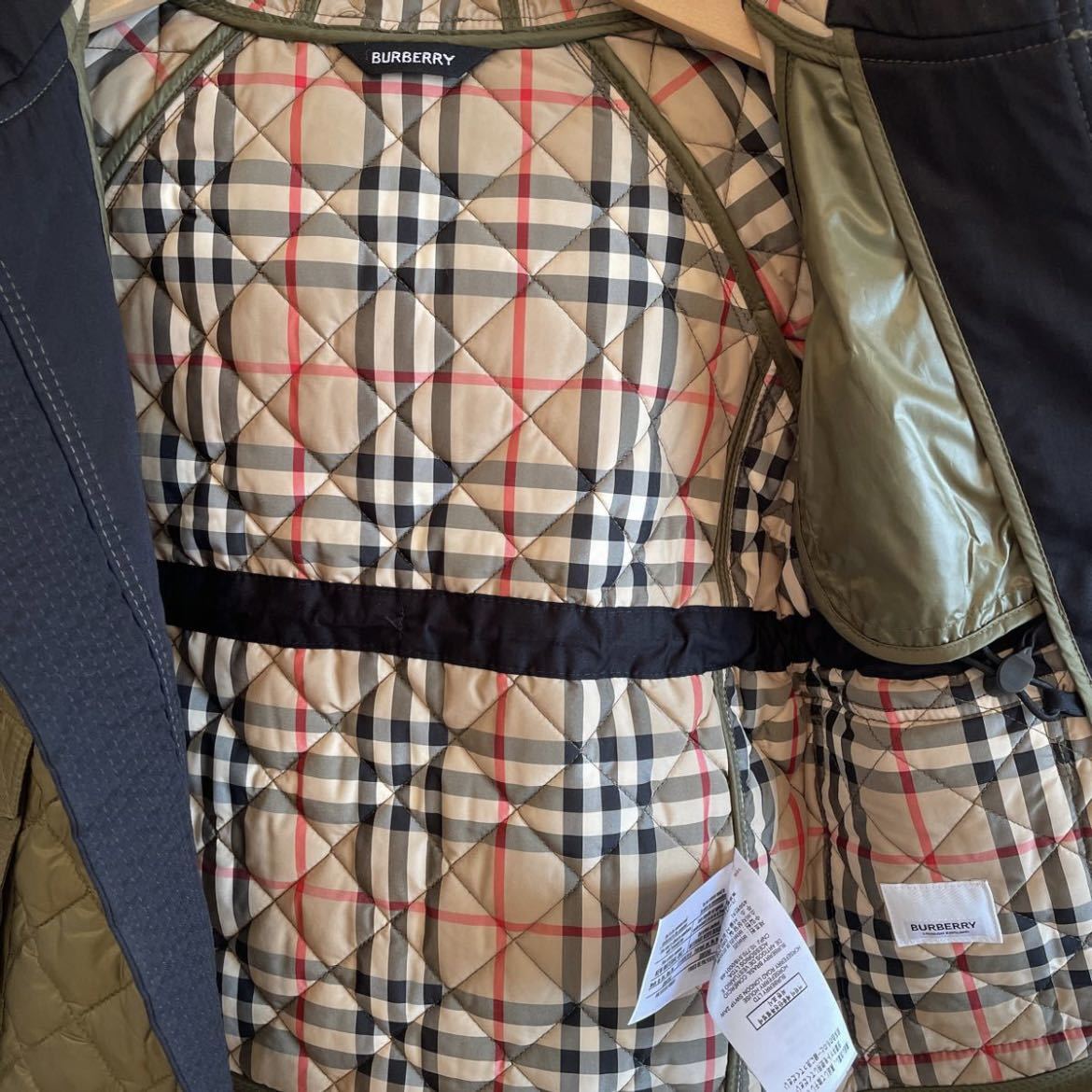 BURBERRY バーバリー キルティングコート フード キッズ 3Y 98cm