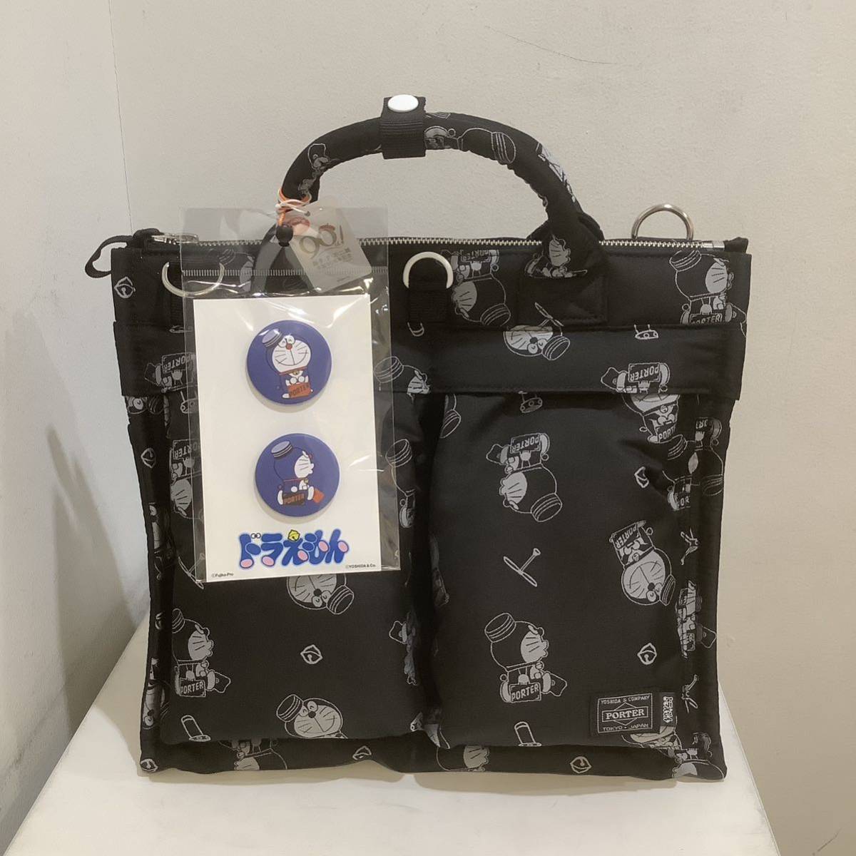 PORTER Porter 2023A/W × DORAEMON 2way Tote Bag Doraemon collaboration tote bag black 640905
