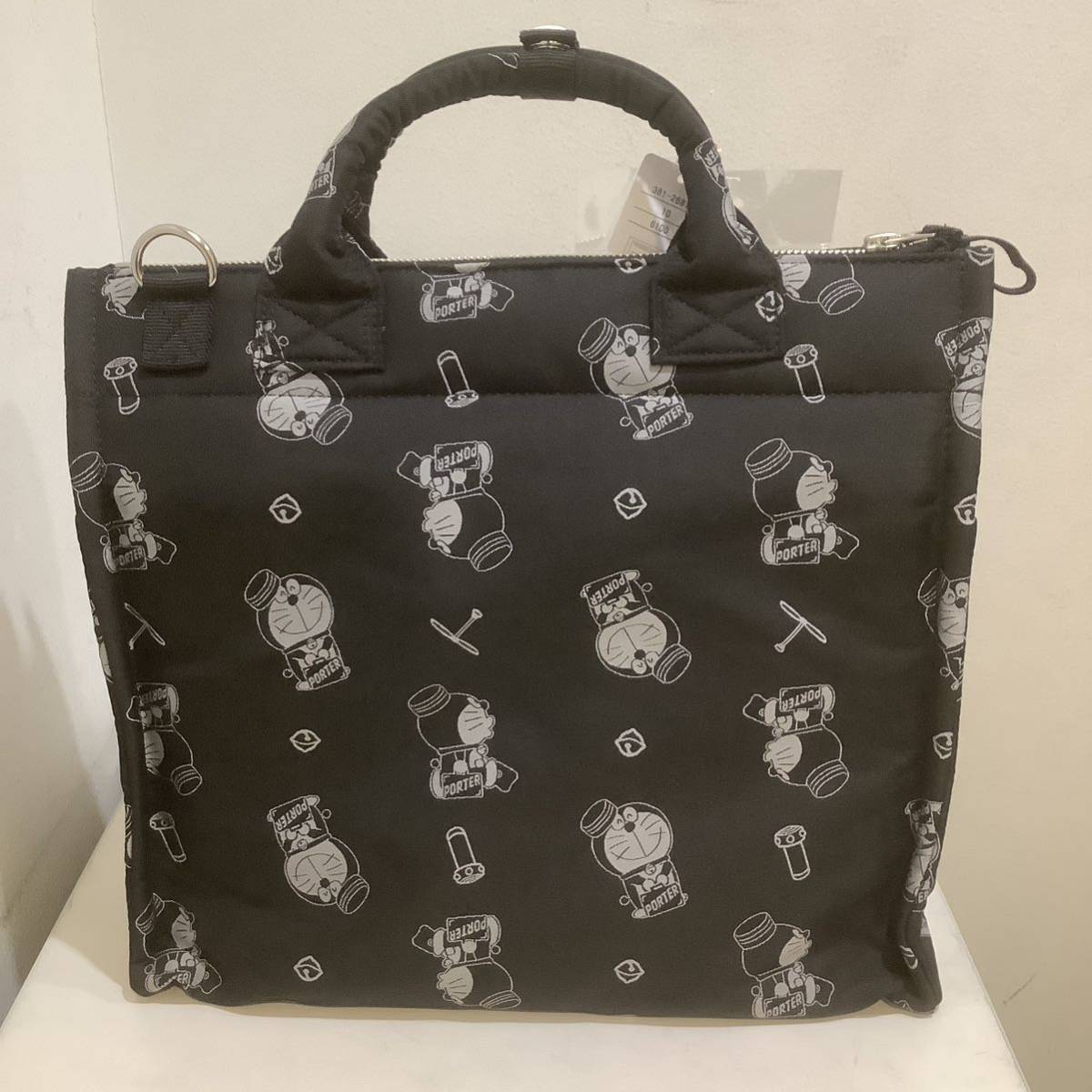 PORTER Porter 2023A/W × DORAEMON 2way Tote Bag Doraemon collaboration tote bag black 640905