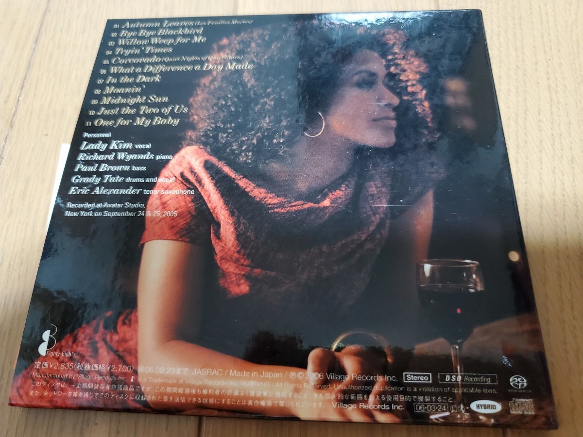 廃盤 高音質 ハイブリッド SACD Lady Kim レディ キム Autumn Leaves 枯葉 / richard wyands paul brown Eric Alexander Grady Tate_画像2