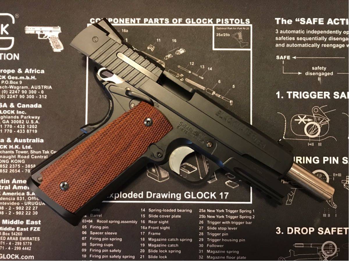 [ ultra rare super-beauty goods ]WA SIG1911 BLACKWATER the first period production model Western arm z gas gun 